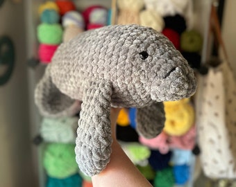 MTO Crochet Jumbo Manatí Amigurumi Peluche Juguete