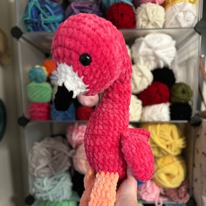 Crochet Flamingo Amigurumi Plush Toy