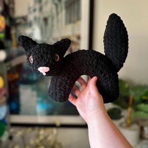 Crochet Scaredy Cat Amigurumi Plush Toy/Decor