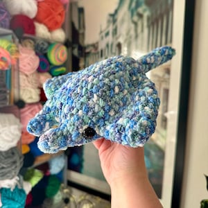 Crochet Manta Ray Amigurumi Plush Toy