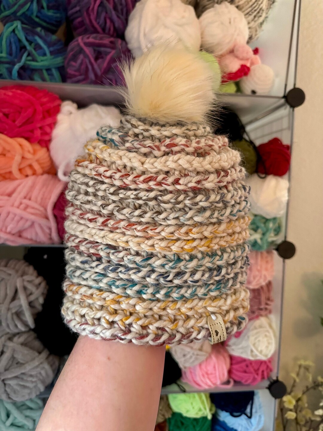 PNW Beanie Crochet Winter Hat/ Beanie With Removable Pom Pom Etsy