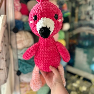 Crochet Flamingo Amigurumi Plush Toy