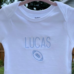Embroidered Custom Baby Boy Coming Home Outfit Personalized Baby Romper Personalized Baby Boy Coming Home Romper Custom Baby Shower Gift