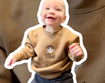 Felpa con nome personalizzato per neonato, felpa con testo personalizzato per bambini, felpa con nome personalizzato per bambini, maglietta per bambini, felpa per neonato personalizzabile