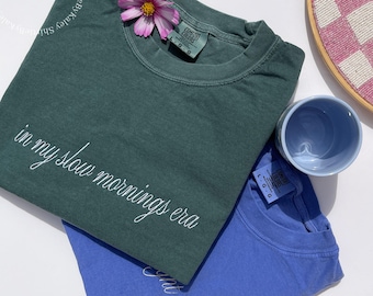 Camiseta bordada personalizada con colores cómodos, camiseta bordada personalizada, camiseta bordada, camiseta personalizada, regalos bordados, regalos para el Día de la Madre