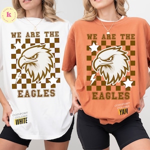 Custom Vintage Checkerboard We Are Mascot School Name Shirt Favorite Team Shirt Custom Mascot Retro Shirts Custom Mascot Tee Football Mom