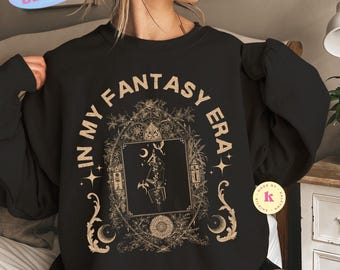 In My Fantasy Era Comfort Colors Shirt T-Shirt, Fantasy Reader, Bookish Gifts, Dragon Shirt, Book Lover Sweatshirt Fantasy Tee