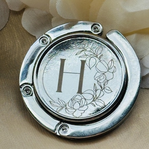 Custom Engraved Table Purse Hook: Stainless Steel Folding Handbag Hanger