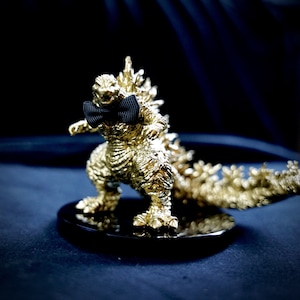 怪獣酒場マット　コースター　名刺　GOLD MASTER NINTEISHO Gold Godzilla Exclusive Gold Godzilla Statue - Oscar's