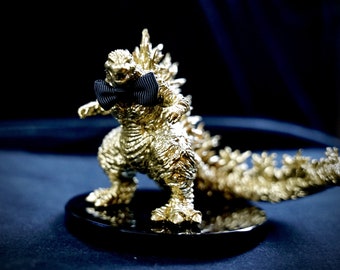 Gold Godzilla Statue - Resin Home Cinema Decor (4x6)