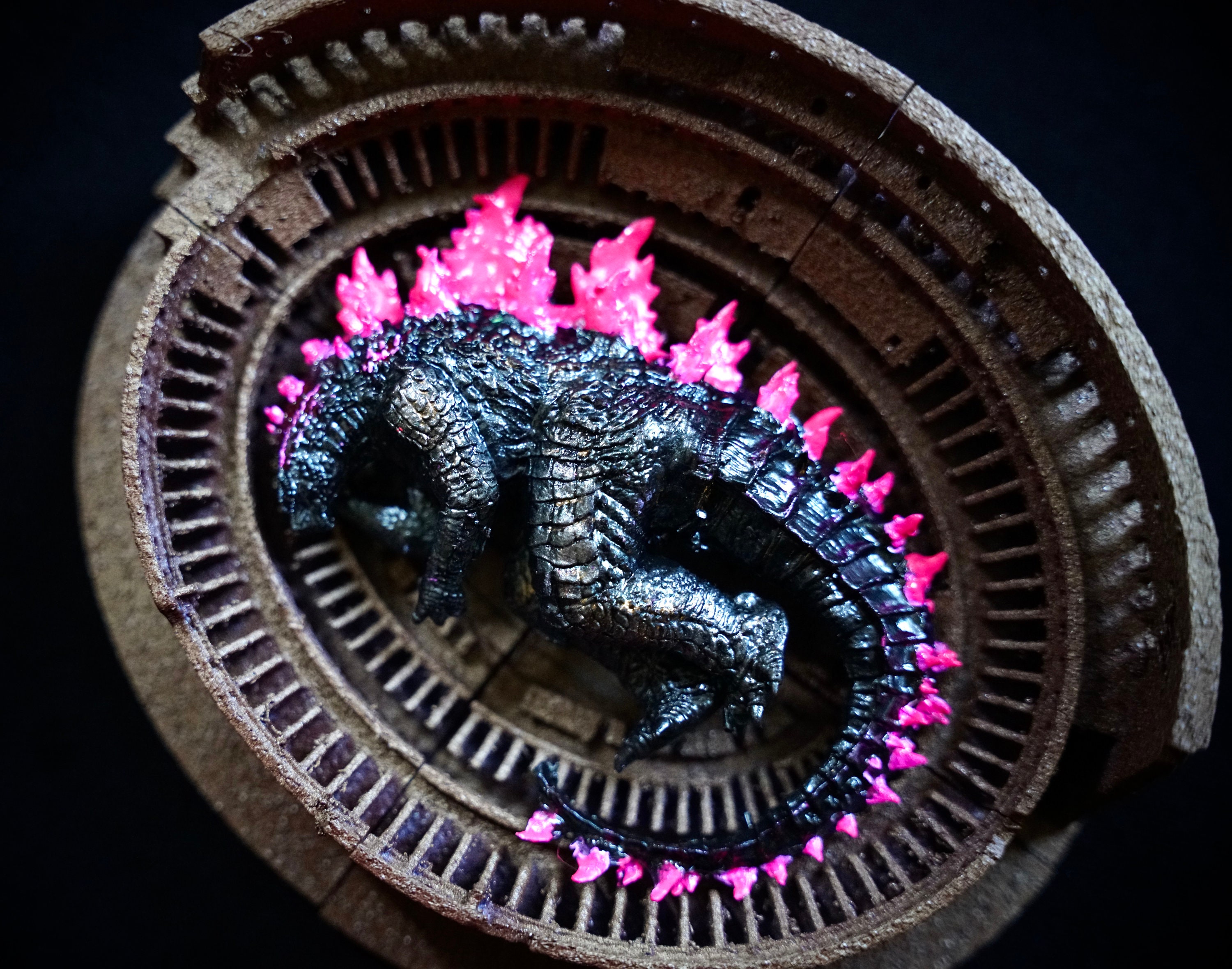 Glass Godzilla Figurine - Etsy