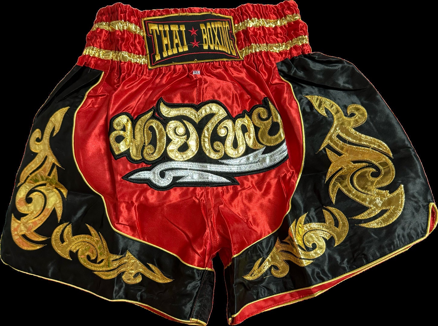 Marble Ice Blue Print Muay Thai Boxing Shorts main image 1