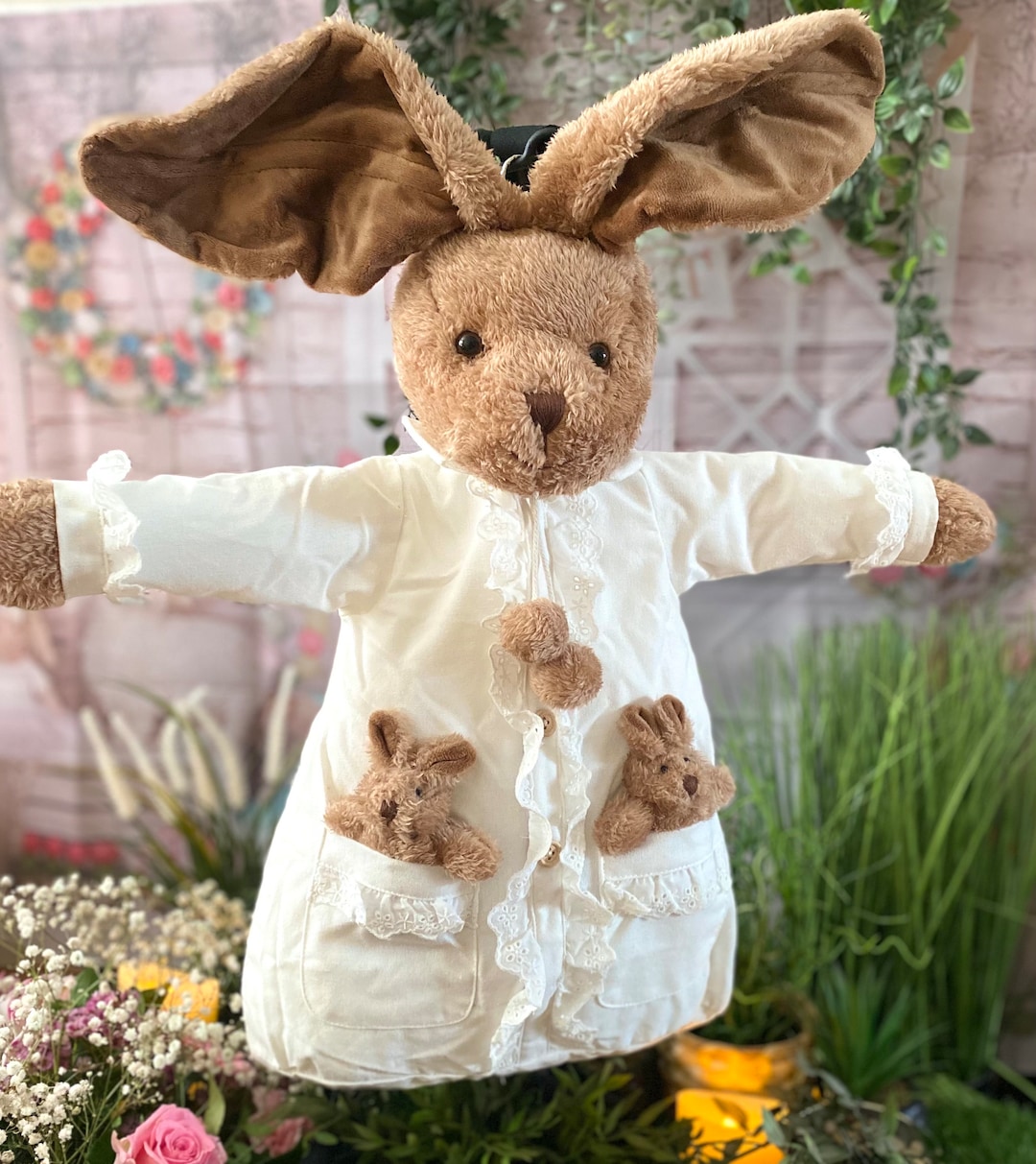 Sleepwear Nightdress or Pyjama Case Bag Pouch Storage Solution Bunny ...