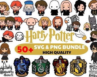 Potter SVG-PNG 50+ Files-Wizard Bundle-High Quality