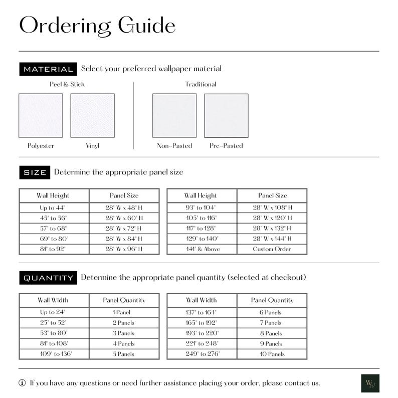 This is an image of the Ordering Guide, which provides step-by-step instructions for placing a full order. Contact us if you have any questions or need help placing your order.