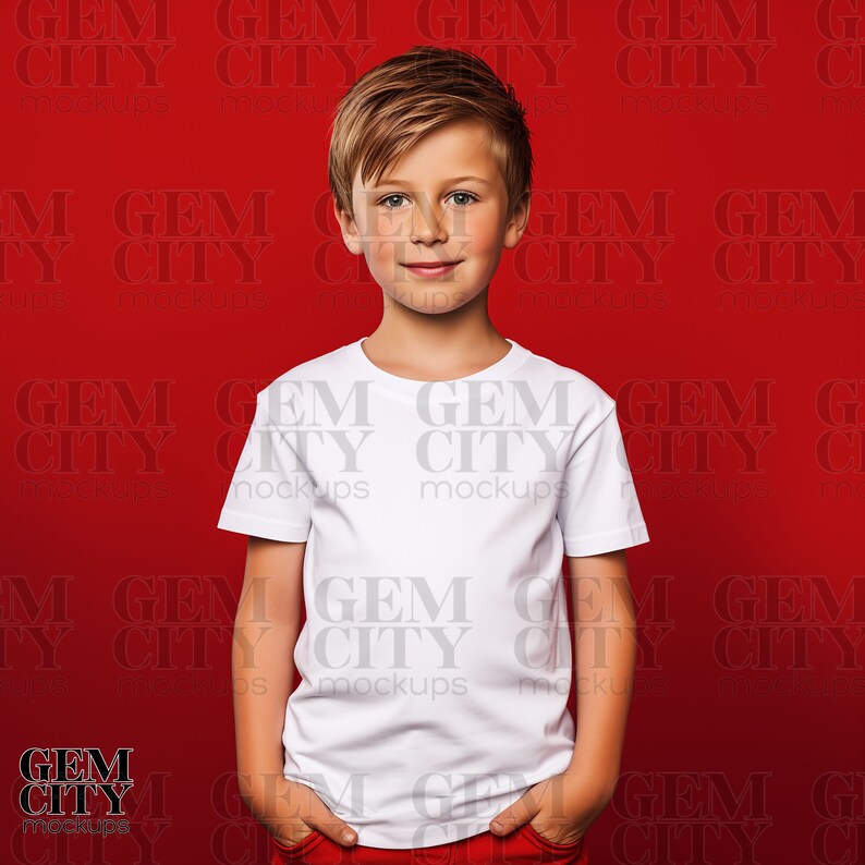 Boy Tshirt Mockup, Boys Tee Mockup, Kids Mockup, Youth Tee Mockup