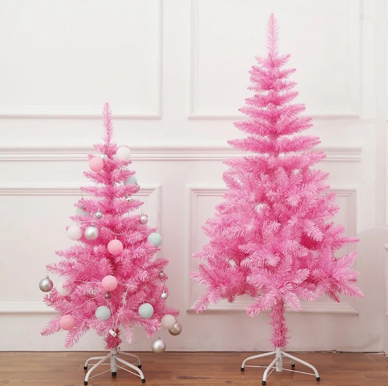Pink Fake Christmas Tree 