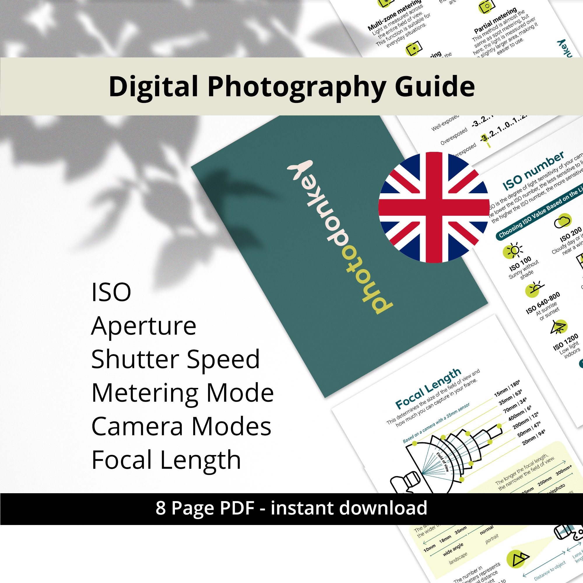 Photography guide - compact tips & tricks cheatsheet - ebook