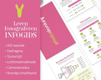 Fotografie gids met tips&tricks - leer de basis van fotograferen ebook