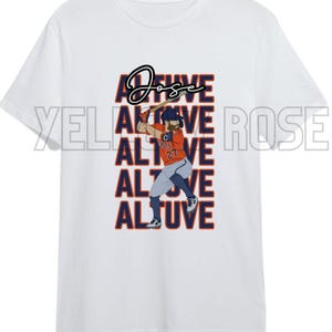 Jose Altuve hand drawn image svg/png Astros