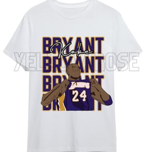 Kobe Bryant hand drawn svg png sublimation NBA Los Angeles Lakers