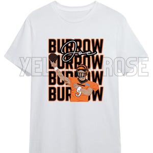 Joe Burrow hand drawn image SVG PNG Sublimation Bengals