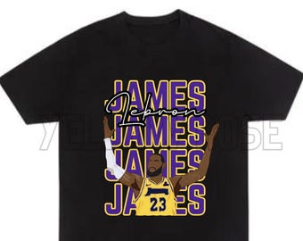 Lebron James hand drawn image Lakers svg/png