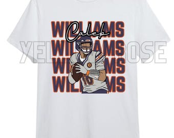 Caleb Williams svg png hand drawn image Chicago Bears NFL