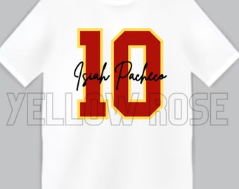 Isiah Pacheco 10 Jefes SVG