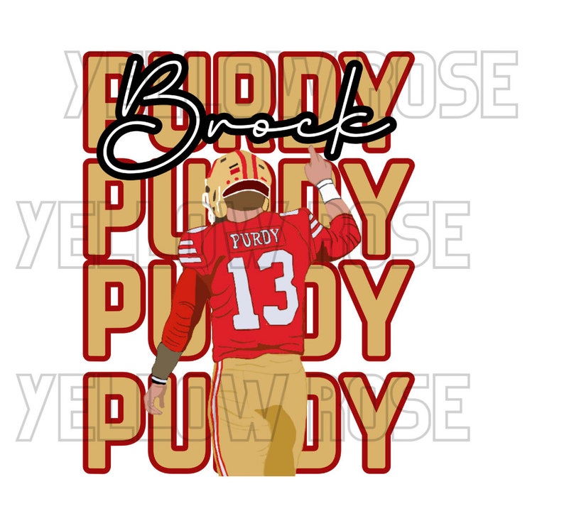 Brock Purdy Hand Drawn SVG PNG Sublimation Image - Etsy