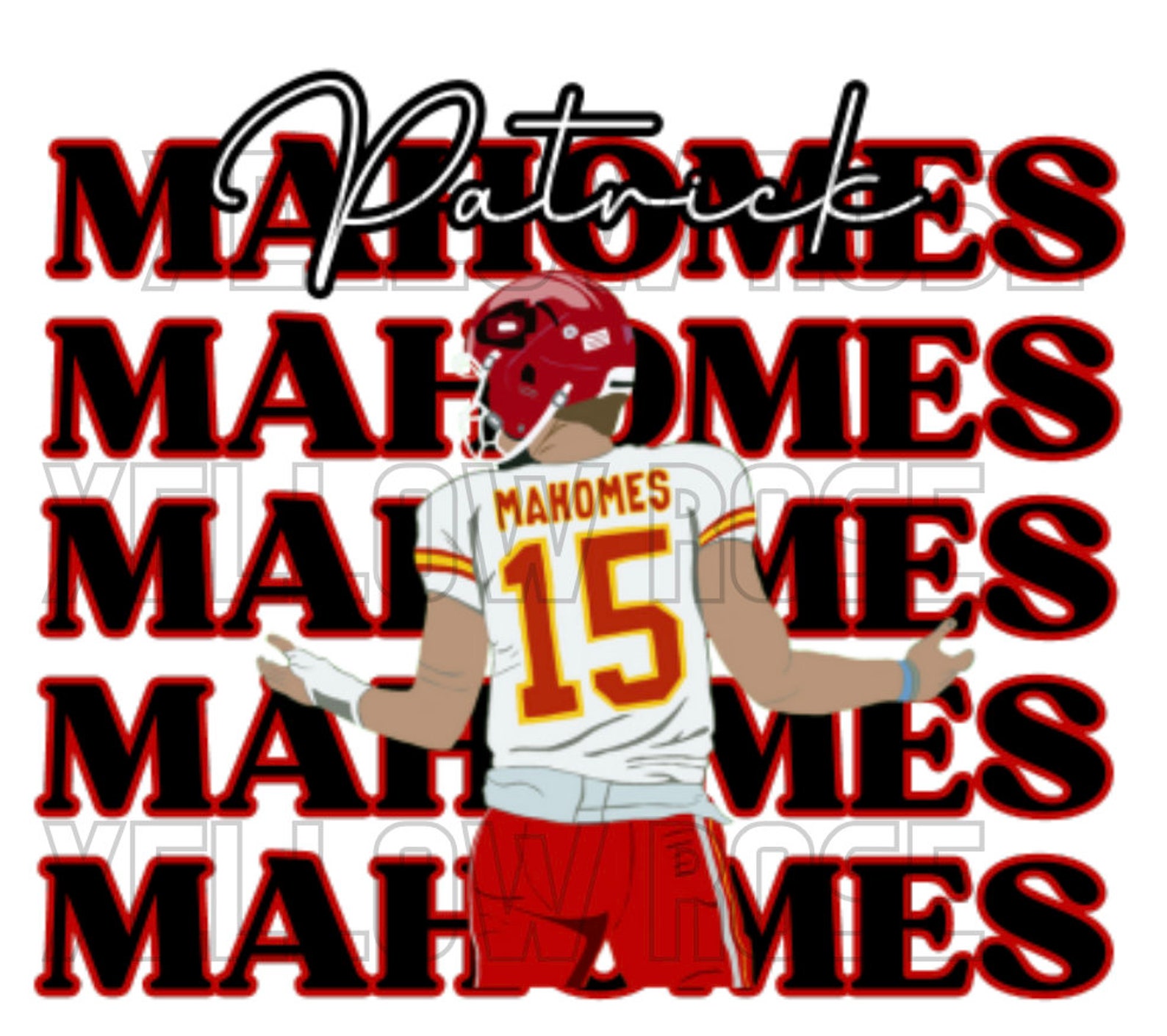 Patrick Mahomes Artwork Svg/png Kansas City Sublimation - Etsy