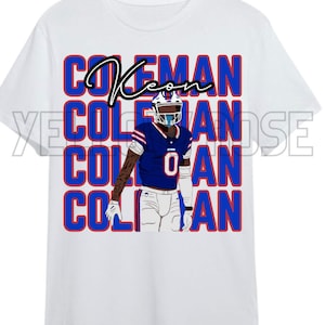Keon Coleman handgezeichnetes Bild SVG PNG Geldscheine Fußball