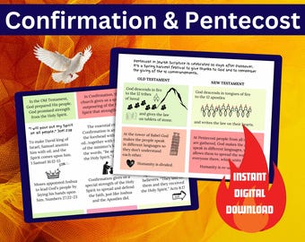 Pentecost Printable | Understanding Confirmation | Learning the Sacraments for Catholic Kids (Digital Download)