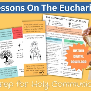 First Holy Communion Digital Download | Jesus Last Supper Lesson ...