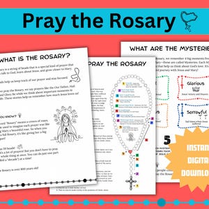 How to Pray the Rosary for Catholic Kids | Unlocking Mysteries of the Rosary (Digital Download)