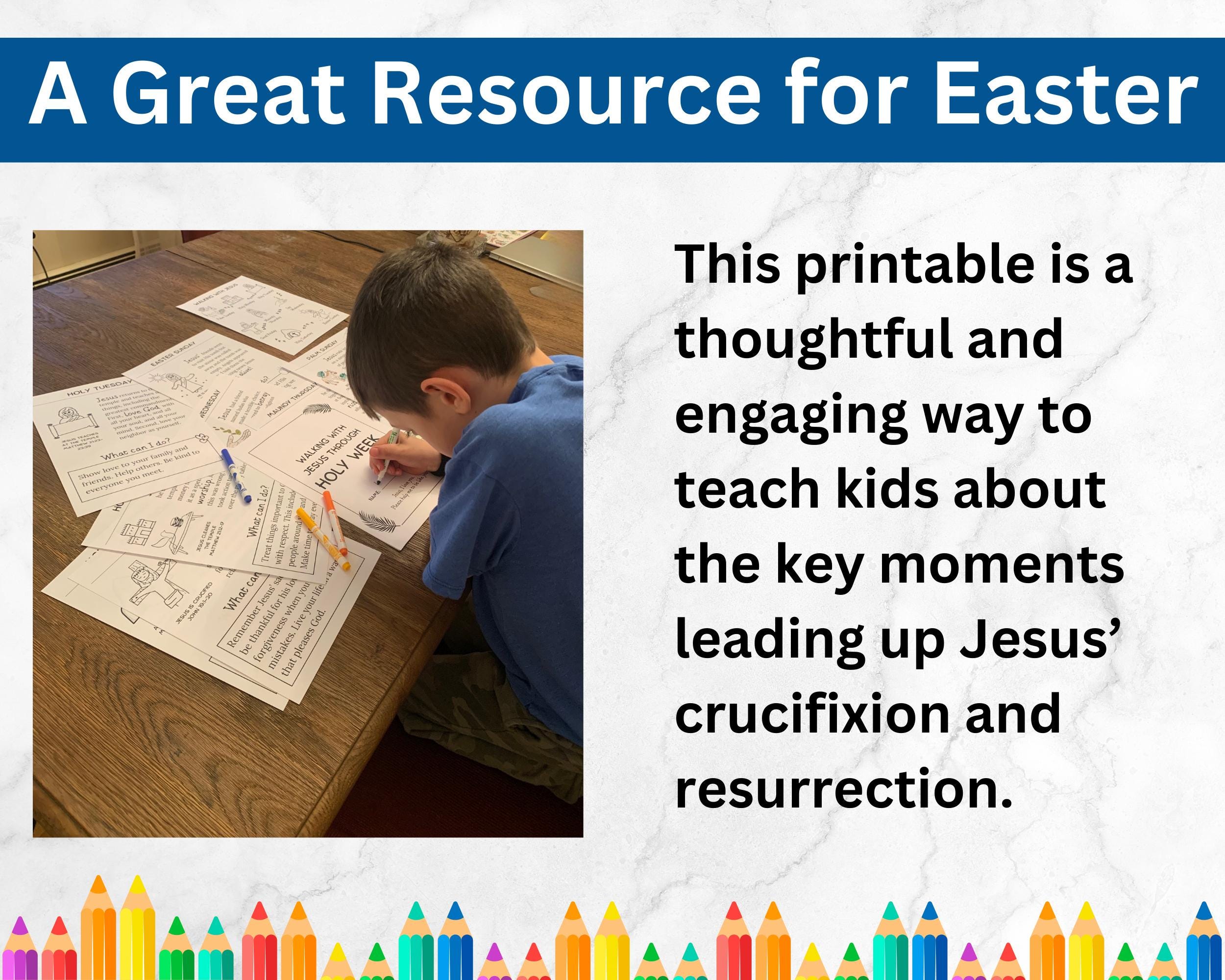 Holy Week Printable | the Easter Story | Holy Triduum for Catholic Kids ...