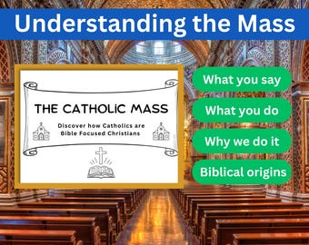 Understanding Catholic Mass: A Guide to Parts of the Mass for Kids (Printable)