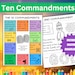 10 Commandments Printable | Catholic Classroom Activities for Catholic ...