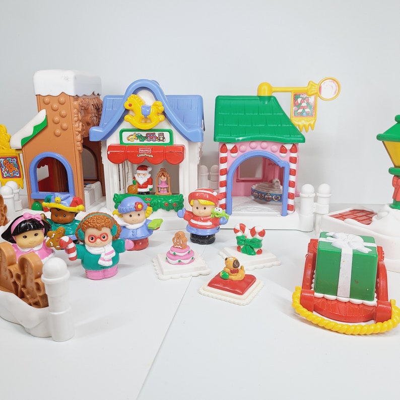 Fisher Price Little People Kerstmis Op Hoofdstraat Zeldzaam Etsy UK