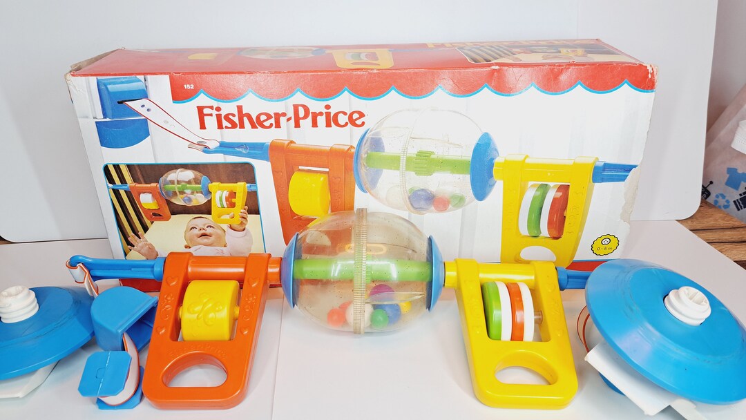 Fisher Price 80s Play Gym, WB With Box Birth Children's Toy for the