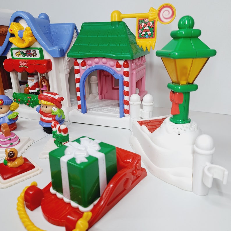 Fisher Price Little People Kerstmis Op Hoofdstraat Zeldzaam Etsy UK