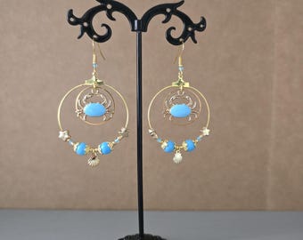 Gold &quot;Crab&quot; Creoles