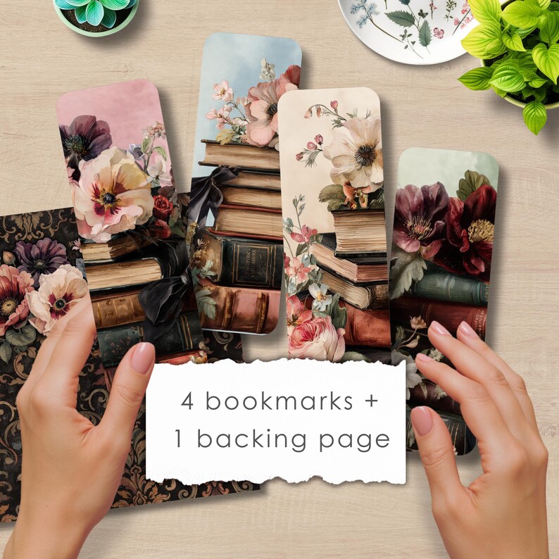 Romantasy Bookmarks, Printable Ephemera, Digital Download, Library and ...