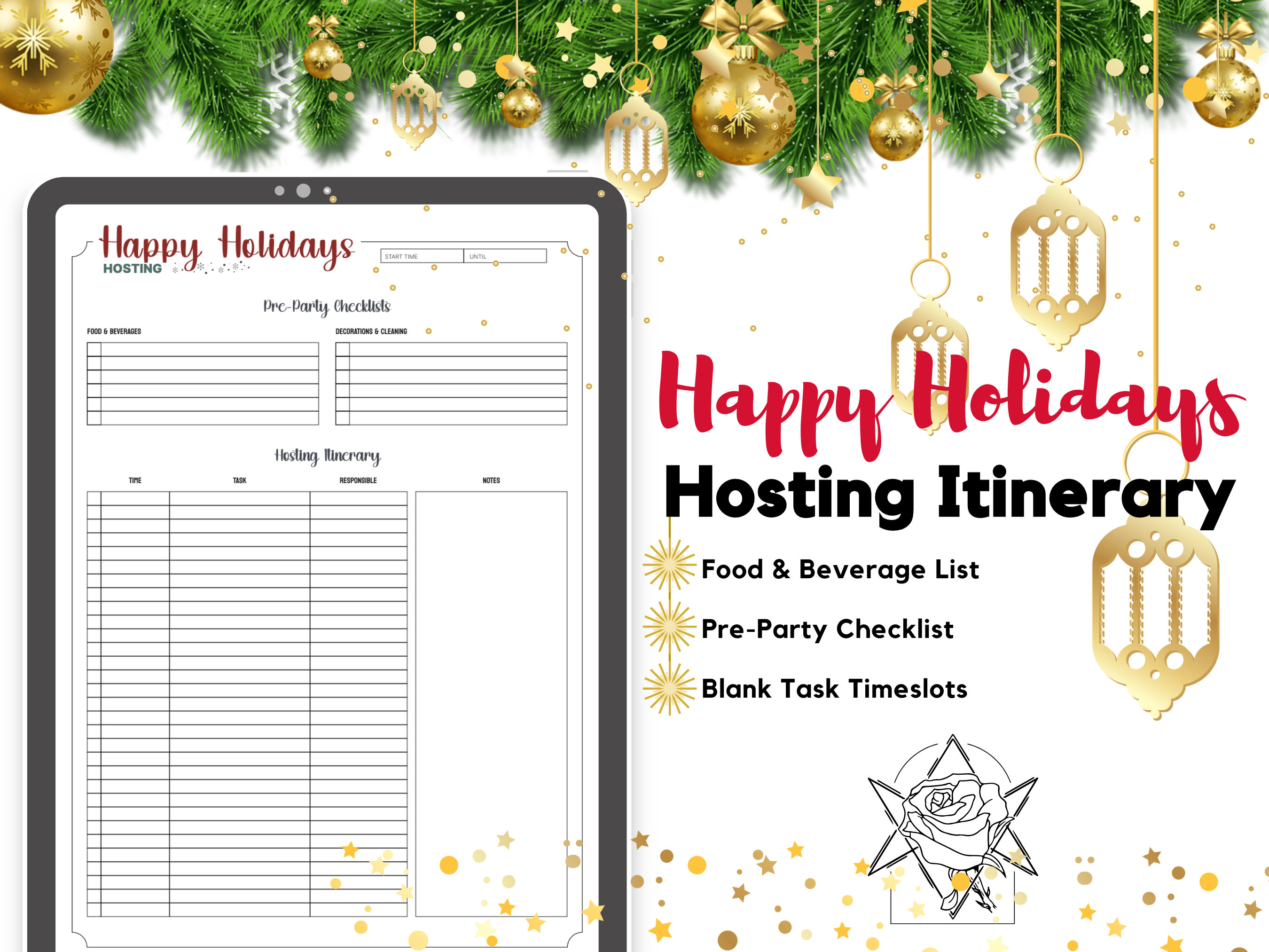 Holiday Party: Hosting Itinerary