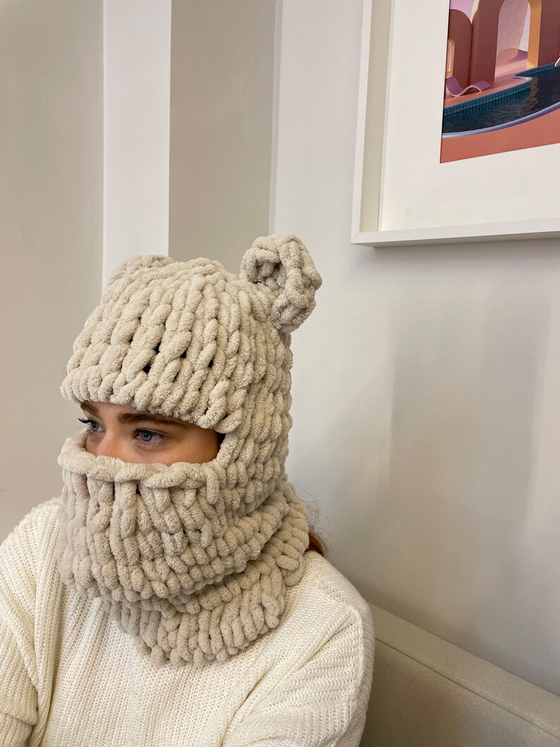 Balaclava Bear, Personalization Gift, Ski Balaclava, Balaclava for