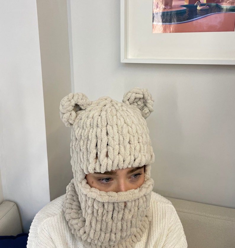 Balaclava Bear, Personalization Gift, Ski Balaclava, Balaclava for