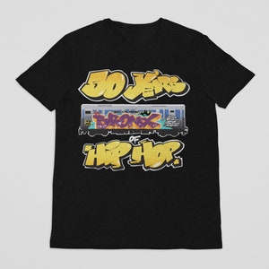 50 Years of Hip Hop T-shirt, 1973-2023, Hip Hop Anniversary, Hip Hop 50, Graffiti, Hip Hop T-shirt, Gift, Unisex Tee