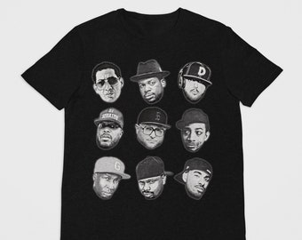 Camiseta All Star DJ, camiseta de DJ, camiseta de rap, camiseta gráfica retro de hip hop
