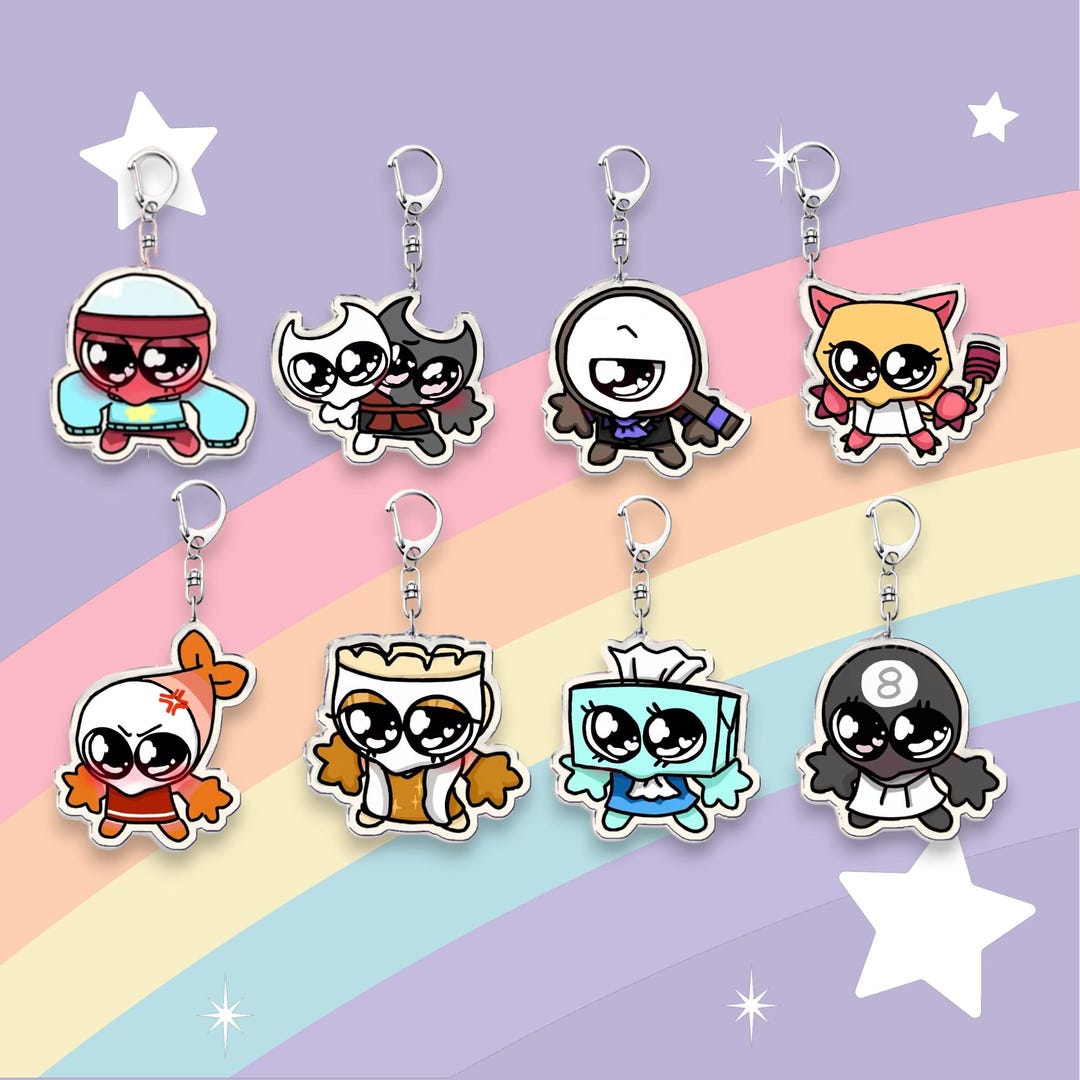 Dandys World Acrylic Keychains - Kawaii Keychains - Funny Keychains ...
