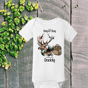 Cute Deer Hunting Onesie Bodysuit Hunting with Daddy